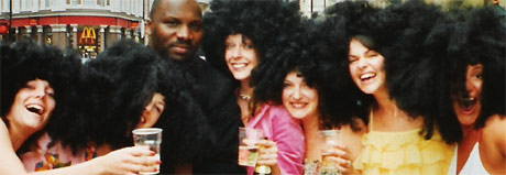 Hen night hair in Picadilly.